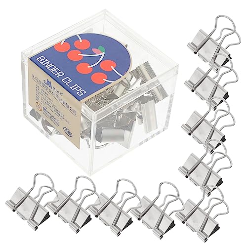 LALAFINA 1 Schachtel Teiliges Metall Büroklammern Kleine Binder Clips Space Silber Multifunktionale Dokumenten Organizer Clips für Schüler Praktische Papierhalter für Schule und Büro LALAFINA 1 Schachtel Teiliges Metall Büroklammern Kleine Binder Clips Space Silber Multifunktionale Dokumenten Organizer Clips für Schüler Praktische Papierhalter für Schule und Büro von LALAFINA