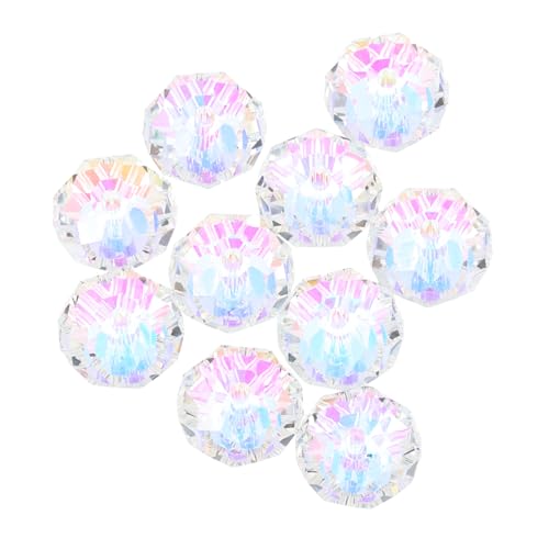 LALAFINA 10 Funkelnde Kristallperlen: Glänzende, Facettierte, Dekorative Bastelperlen Zum Selbermachen, Für Die Schmuckherstellung, Armbänder, Windspiele, Sonnenfänger, 8 Mm LALAFINA 10 Funkelnde Kristallperlen: Glänzende, Facettierte, Dekorative Bastelperlen Zum Selbermachen, Für Die Schmuckherstellung, Armbänder, Windspiele, Sonnenfänger, 8 Mm von LALAFINA