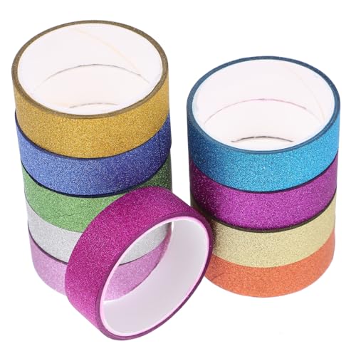 LALAFINA 10 Rollen Bunte Washi Tapes Dekorative Klebebänder für Scrapbooking DIY Handwerk und Tagebuchgestaltung für und Kreative Projekte LALAFINA 10 Rollen Bunte Washi Tapes Dekorative Klebebänder für Scrapbooking DIY Handwerk und Tagebuchgestaltung für und Kreative Projekte von LALAFINA