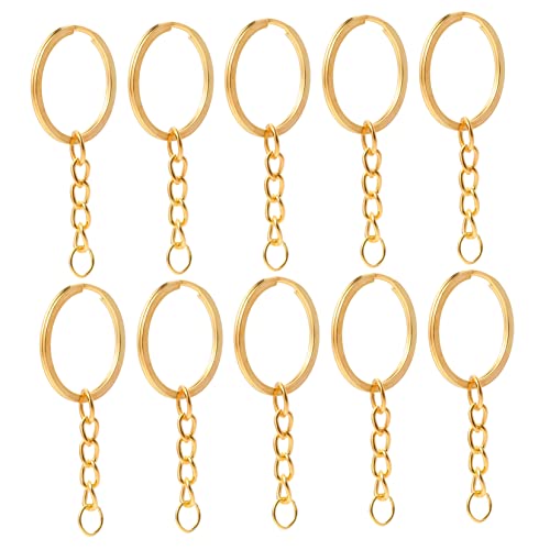 LALAFINA 10 Stück Diy Schlüsselringe Metall Spaltringe für Schlüsselanhänger Dekorativ und Praktisch für Handwerksprojekte und Schlüsselbund Zubehör LALAFINA 10 Stück Diy Schlüsselringe Metall Spaltringe für Schlüsselanhänger Dekorativ und Praktisch für Handwerksprojekte und Schlüsselbund Zubehör von LALAFINA