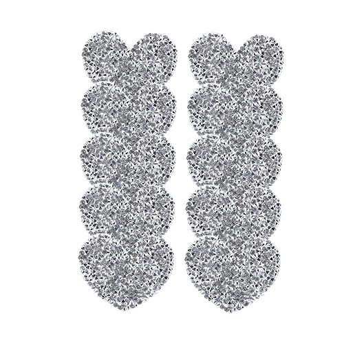 LALAFINA 10 Stück Herzförmige Strass Patches Aufbügelbare Applikationen für Kleidung Taschen und DIY zum Dekorieren und Reparieren von Jeans Blusen und Mehr LALAFINA 10 Stück Herzförmige Strass Patches Aufbügelbare Applikationen für Kleidung Taschen und DIY zum Dekorieren und Reparieren von Jeans Blusen und Mehr von LALAFINA
