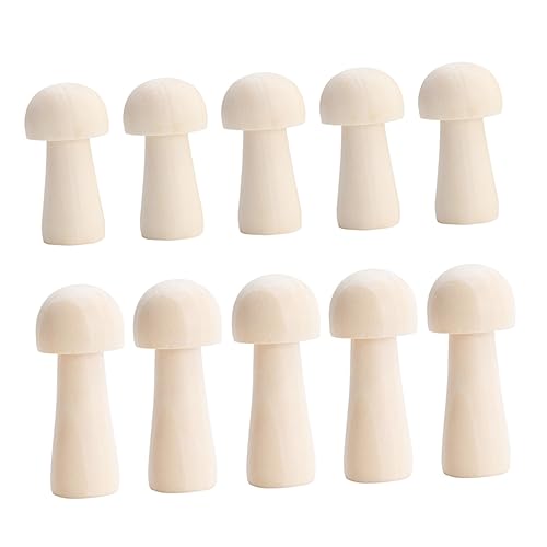 LALAFINA 10 Stück Holzpilzkopf Puppe Unvollendete Peg Puppen Peg Puppen DIY Kinderspielzeug Pilze Dekoration Pilzzeug Kleine Pilzsimulation Pilzspielzeug Pilz Wanddekoration LALAFINA 10 Stück Holzpilzkopf Puppe Unvollendete Peg Puppen Peg Puppen DIY Kinderspielzeug Pilze Dekoration Pilzzeug Kleine Pilzsimulation Pilzspielzeug Pilz Wanddekoration von LALAFINA