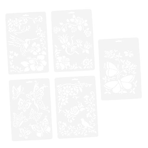LALAFINA 10 Stück Malvorlagen Schablonen für Wiederverwendbare Zeichenschablonen PP für Kreative Diy Projekte Scrapbooking und Bastelarbeiten von LALAFINA