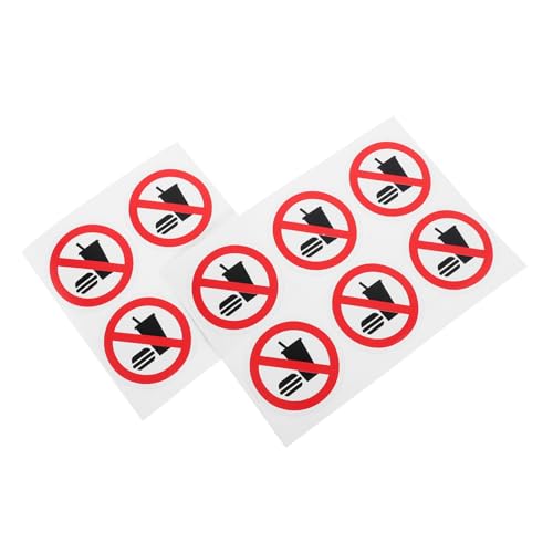 LALAFINA 10 Stück Sicherheitshinweis Aufkleber Speisen oder Getränke Selbstklebende Vinyl Decals für Werkstätten Runde Warnschilder zur Vermeidung von Verunreinigungen LALAFINA 10 Stück Sicherheitshinweis Aufkleber Speisen oder Getränke Selbstklebende Vinyl Decals für Werkstätten Runde Warnschilder zur Vermeidung von Verunreinigungen von LALAFINA
