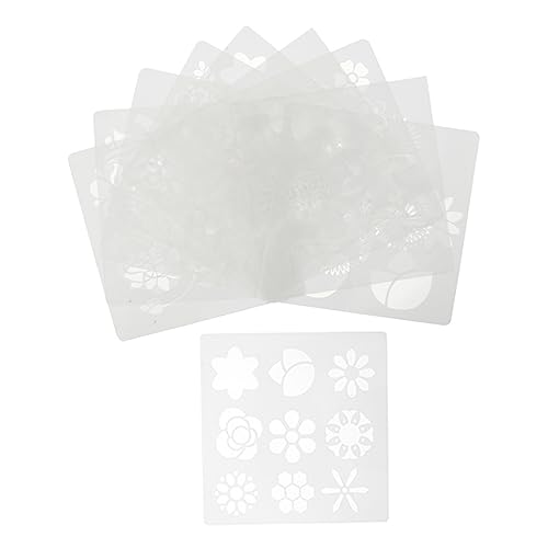 LALAFINA 10 Stück Teiliges Blumen Schablonen Wiederverwendbare Malvorlagen für Diy Kunst Scrapbooking und Notizbuchgestaltung Flexiblem und Langlebigem Pet Material LALAFINA 10 Stück Teiliges Blumen Schablonen Wiederverwendbare Malvorlagen für Diy Kunst Scrapbooking und Notizbuchgestaltung Flexiblem und Langlebigem Pet Material von LALAFINA