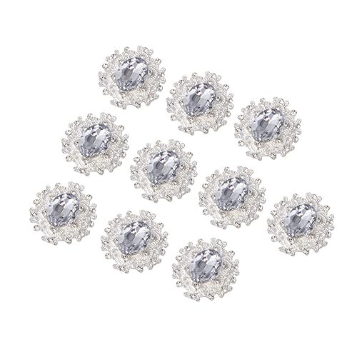 LALAFINA 10 Stück Teiliges DIY Schmuckzubehör Set Legierung mit Strass für Anstecker und Dekoration von Kleidung für Hochzeiten und Partys von LALAFINA