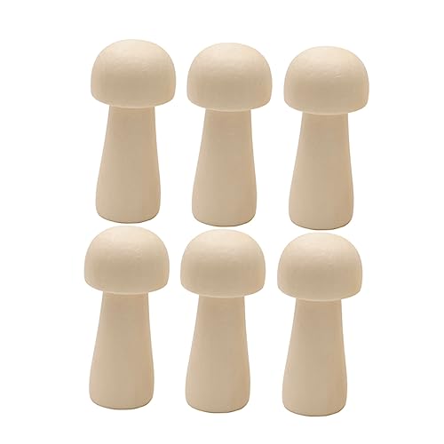 LALAFINA 10 Stück Teiliges Diy Holzpilz Modellset Naturbelassene Holzpilzköpfe zum Bemalen Glatte Oberfläche Malspielzeug für Fördert Fantasie und Bastelfreude LALAFINA 10 Stück Teiliges Diy Holzpilz Modellset Naturbelassene Holzpilzköpfe zum Bemalen Glatte Oberfläche Malspielzeug für Fördert Fantasie und Bastelfreude von LALAFINA