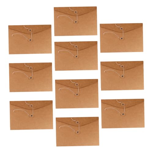 LALAFINA 10 Stück Teiliges Kraftpapier Dokumententaschen aus Dickem Braunem Kraftpapier mit Einfachem Verschluss Robuste Papierakte für Vielseitige Organisation und Sicheren Schutz von LALAFINA 10 Stück Teiliges Kraftpapier Dokumententaschen aus Dickem Braunem Kraftpapier mit Einfachem Verschluss Robuste Papierakte für Vielseitige Organisation und Sicheren Schutz von von LALAFINA