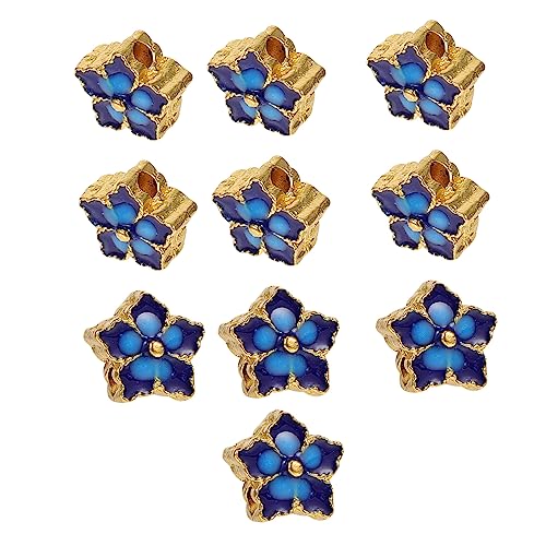 LALAFINA 10 Stück Teiliges Set DIY Blumenform Perlen Doppelseitige Fünfblättrige Emaille Legierung Schmuckzubehör für Ohrringe und Armbänder Bastelbedarf für Handwerk LALAFINA 10 Stück Teiliges Set DIY Blumenform Perlen Doppelseitige Fünfblättrige Emaille Legierung Schmuckzubehör für Ohrringe und Armbänder Bastelbedarf für Handwerk von LALAFINA