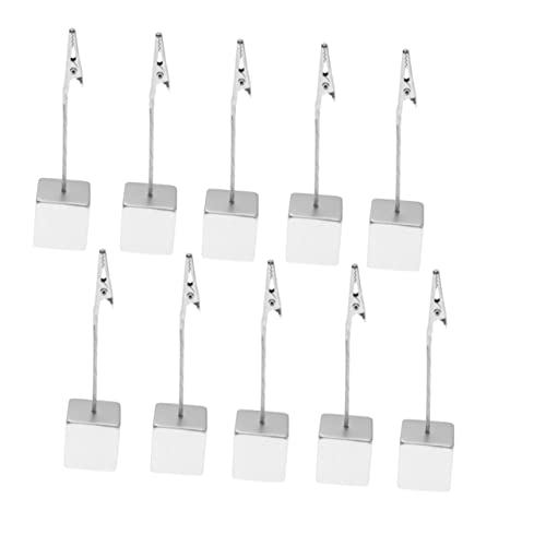 LALAFINA 10 Stück Teiliges Transparenter Cube Resin Fotohalter mit Eleganter Tischkartenhalter für Hochzeiten Partys und Bürodekoration für Notizen und Erinnerungen von LALAFINA