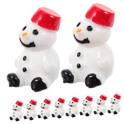 LALAFINA 10 Stück Weihnachts Schneemann Anhänger Miniatur Figuren für DIY Bastelprojekte Vielseitige Dekoration für Weihnachten und Winterfeiern LALAFINA 10 Stück Weihnachts Schneemann Anhänger Miniatur Figuren für DIY Bastelprojekte Vielseitige Dekoration für Weihnachten und Winterfeiern von LALAFINA
