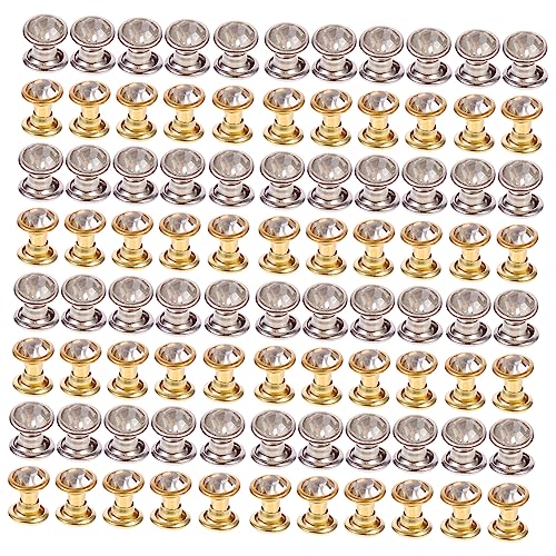 LALAFINA 100 Stück Bunte Kristall Nieten für Taschen Rhinestone Studs Dekorative Nieten für Handtaschen Koffer und Diy Handwerk LALAFINA 100 Stück Bunte Kristall Nieten für Taschen Rhinestone Studs Dekorative Nieten für Handtaschen Koffer und Diy Handwerk von LALAFINA