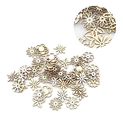 LALAFINA 100 Stück Diy Holzscheiben Blumenform Bastelmaterial für Unlackierte Holzstücke für Kreative Projekte Scrapbooking Dekoration und Mehr LALAFINA 100 Stück Diy Holzscheiben Blumenform Bastelmaterial für Unlackierte Holzstücke für Kreative Projekte Scrapbooking Dekoration und Mehr von LALAFINA
