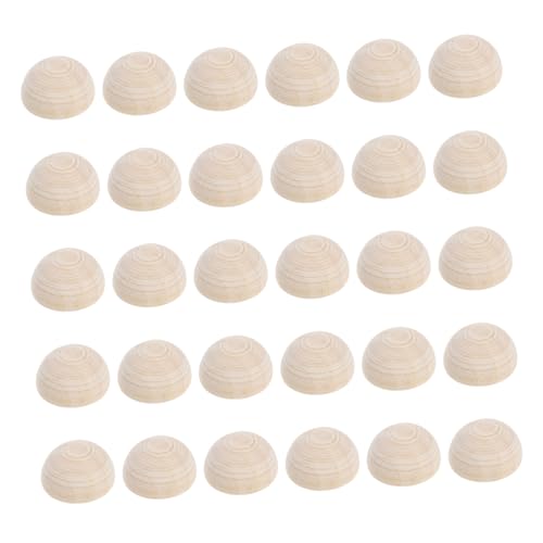 LALAFINA 100 Stück Gespaltene Holzkugeln Unfertige Halbe Holzperlen – Runde Lose Holz Halbkugeln Für Armbänder Schmuckherstellung Kunsthandwerk LALAFINA 100 Stück Gespaltene Holzkugeln Unfertige Halbe Holzperlen – Runde Lose Holz Halbkugeln Für Armbänder Schmuckherstellung Kunsthandwerk von LALAFINA