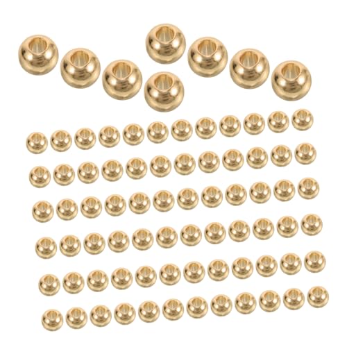 LALAFINA 100 Stück Goldene Abstandsperlen: 2 Mm, Glatte, Runde, Lose Metallperlen Zum Basteln, Für Ohrringe, Halsketten, Armbänder, Schmuckherstellung LALAFINA 100 Stück Goldene Abstandsperlen: 2 Mm, Glatte, Runde, Lose Metallperlen Zum Basteln, Für Ohrringe, Halsketten, Armbänder, Schmuckherstellung von LALAFINA