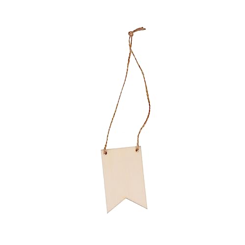 LALAFINA 100 Stück Holz Anhänger Flaggenform Tags mit Juteschnur Diy Dekoration für Tür Wand Partys und Quadratisch Langlebig und Wiederverwendbar LALAFINA 100 Stück Holz Anhänger Flaggenform Tags mit Juteschnur Diy Dekoration für Tür Wand Partys und Quadratisch Langlebig und Wiederverwendbar von LALAFINA