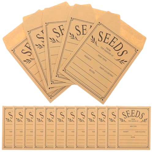 LALAFINA 100 Stück Kleine Wiederverwendbare Briefumschläge Selbstklebende Papiertüten für Aufbewahrung von Samenkapseln für Sammlung von Gemüse Samen LALAFINA 100 Stück Kleine Wiederverwendbare Briefumschläge Selbstklebende Papiertüten für Aufbewahrung von Samenkapseln für Sammlung von Gemüse Samen von LALAFINA