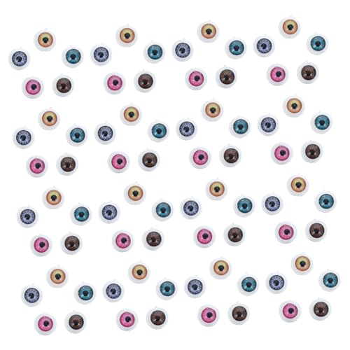 LALAFINA 100 Stück Puppenaugen Kreative DIY Augen für Handwerk Bastelzubehör für Plüschtiere Puppen Handgemachtes Langlebige und Lebendige Fake Augen von LALAFINA