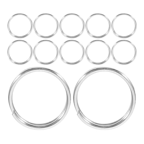 LALAFINA 100 Stück Split Ringe Außendurchmesser Hochwertige Schlüsselring Ringe für Bastelarbeiten und DIY Schmuckprojekte von LALAFINA