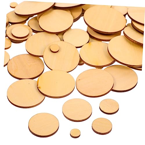 LALAFINA 100 Stück Unfertige Holzscheiben Runde Holzplättchen für Bastelarbeiten Diy Deko und Kreative Projekte Geeignet für Feste und LALAFINA 100 Stück Unfertige Holzscheiben Runde Holzplättchen für Bastelarbeiten Diy Deko und Kreative Projekte Geeignet für Feste und von LALAFINA