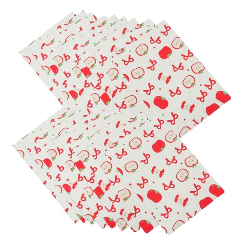 LALAFINA 100 Stück Versandtaschen Selbstklebend Apfel Versandbeutel für Geschenkverpackung Weihnachten Festliche Versandhüllen für Kleidung und Accessoires von LALAFINA