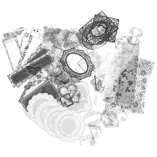 LALAFINA 100stücke Dekorative Lace Sticker Für Scrapbooking Und Tagebuch Selbstklebende Papieraufkleber Mit Verschiedenen Mustern Für Kreative Bastelprojekte Und Fotoalben LALAFINA 100stücke Dekorative Lace Sticker Für Scrapbooking Und Tagebuch Selbstklebende Papieraufkleber Mit Verschiedenen Mustern Für Kreative Bastelprojekte Und Fotoalben von LALAFINA