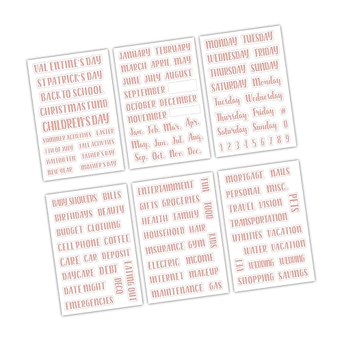 LALAFINA 117 Stück Teiliges Budget Sticker für Kategorisierung Portable Etiketten für Geldumschläge Kreative Designs für Notizbücher und Planer Selbstklebende Beschriftungen Vielseitige LALAFINA 117 Stück Teiliges Budget Sticker für Kategorisierung Portable Etiketten für Geldumschläge Kreative Designs für Notizbücher und Planer Selbstklebende Beschriftungen Vielseitige von LALAFINA