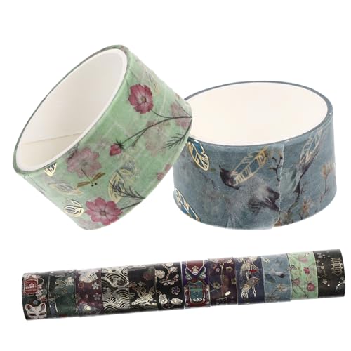 LALAFINA 12 Rollen Washi-Tape Papier Scrapbooking klebrig Band Sammelalbum Washi Tape zum Aufzeichnen Junk-Journal-Zubehör selbstklebende DIY-Klebebänder Klebestreifen Bänder zum Basteln LALAFINA 12 Rollen Washi-Tape Papier Scrapbooking klebrig Band Sammelalbum Washi Tape zum Aufzeichnen Junk-Journal-Zubehör selbstklebende DIY-Klebebänder Klebestreifen Bänder zum Basteln von LALAFINA