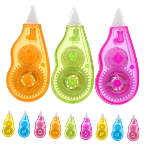 LALAFINA 12 Stück Bunte Korrekturrollen Farbige Korrekturbandspender für Sofortkorrekturen für Schule und Büro Kinderfreundliches Design Zuverlässig und Praktisch LALAFINA 12 Stück Bunte Korrekturrollen Farbige Korrekturbandspender für Sofortkorrekturen für Schule und Büro Kinderfreundliches Design Zuverlässig und Praktisch von LALAFINA