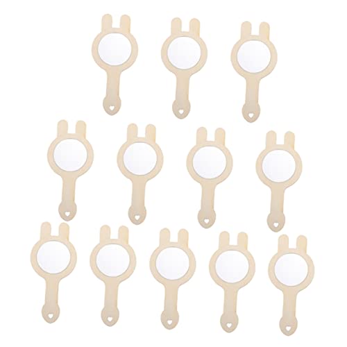 LALAFINA 12 Stück Teiliges Holzspiegel Unvollendete Mini Handspiegel für Kreative DIY Projekte für Bastelarbeiten LALAFINA 12 Stück Teiliges Holzspiegel Unvollendete Mini Handspiegel für Kreative DIY Projekte für Bastelarbeiten von LALAFINA