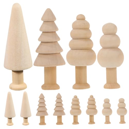 LALAFINA 12 Stück Teiliges Unbemalte Holz Weihnachtsbaum Dekorationen DIY Malen Bastelbedarf für Festliche Gestaltung und Kreative Kinderaktivitäten LALAFINA 12 Stück Teiliges Unbemalte Holz Weihnachtsbaum Dekorationen DIY Malen Bastelbedarf für Festliche Gestaltung und Kreative Kinderaktivitäten von LALAFINA