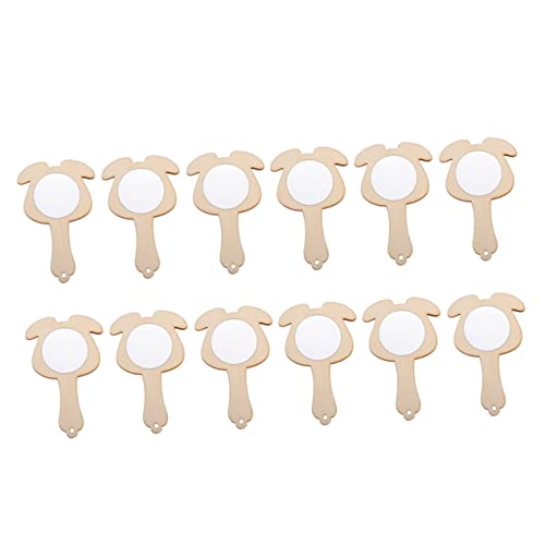 LALAFINA 12 Stück Teiliges Unbemalter Handspiegel für DIY Bastelspiegel zum Bemalen für Kreative Projekte und Kindergeburtstagsfeiern Fördert die Fingerfertigkeit und Fantasie LALAFINA 12 Stück Teiliges Unbemalter Handspiegel für DIY Bastelspiegel zum Bemalen für Kreative Projekte und Kindergeburtstagsfeiern Fördert die Fingerfertigkeit und Fantasie von LALAFINA