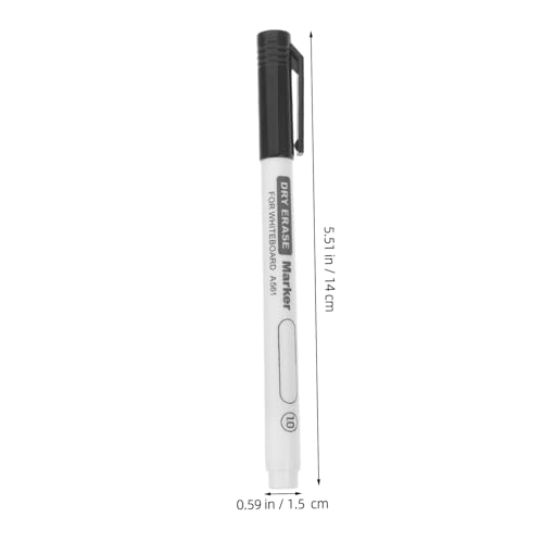 LALAFINA 12 Stück Teiliges Whiteboard Marker Pen Spitze Abwischbar Geruchsarm für Lehrer Büro und Schule Geeignet für Metalloberflächen von LALAFINA