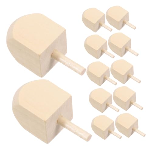 LALAFINA 12 Stück Unbemalte Holz Dreidels Hanukkah Spinning Gyro zum Selberbemalen Traditionelle Chanukka für Kreative DIY Holzspielzeuge für Familienfeiern und Festtagsbasteln LALAFINA 12 Stück Unbemalte Holz Dreidels Hanukkah Spinning Gyro zum Selberbemalen Traditionelle Chanukka für Kreative DIY Holzspielzeuge für Familienfeiern und Festtagsbasteln von LALAFINA