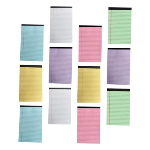 LALAFINA 12Er Pack Kleine Farbige Notizblöcke Zum Zerreißen A5 Bunte Mini Schreibblöcke Linierte Notizbücher Aus Papier Für Das Studium Die Schule Das Homeoffice LALAFINA 12Er Pack Kleine Farbige Notizblöcke Zum Zerreißen A5 Bunte Mini Schreibblöcke Linierte Notizbücher Aus Papier Für Das Studium Die Schule Das Homeoffice von LALAFINA