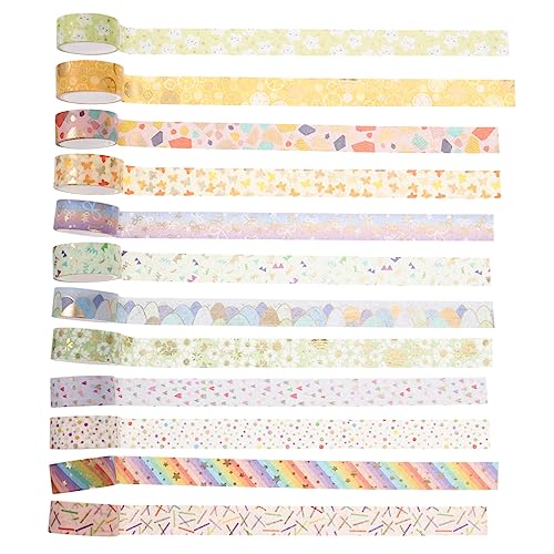 LALAFINA 12Rollen Washi Tape Dekoratives Klebeband Candy Farben für Diy Scrapbooking und Kreative Projekte pro Rolle LALAFINA 12Rollen Washi Tape Dekoratives Klebeband Candy Farben für Diy Scrapbooking und Kreative Projekte pro Rolle von LALAFINA