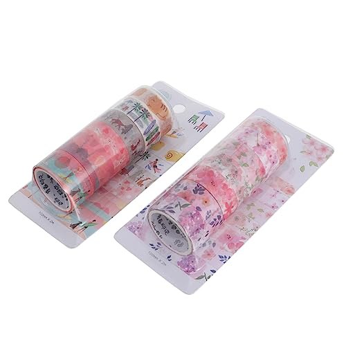 LALAFINA 13 Rollen Dekoratives Klebeband Set Washi Tape mit Verschiedenen Mustern für Einfach Abzureißen für Scrapbooking und Basteln Rückstände Langlebig und Praktisch von LALAFINA