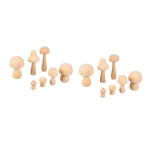 LALAFINA 14 Stück Teiliges Holzpilze Unlackiert für Diy Bastelprojekte Naturholz Figuren zum Malen und Gestalten für Kreative Aktivitäten und Lernspiele LALAFINA 14 Stück Teiliges Holzpilze Unlackiert für Diy Bastelprojekte Naturholz Figuren zum Malen und Gestalten für Kreative Aktivitäten und Lernspiele von LALAFINA