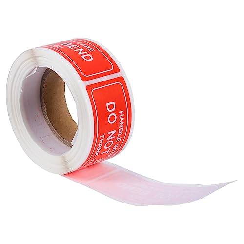LALAFINA 150 Stück Fragile Warnetiketten Rolle Handhaben mit Sorgfalt Nicht Danke Selbstklebende Versandetiketten für Kartons und Verpackungen von LALAFINA