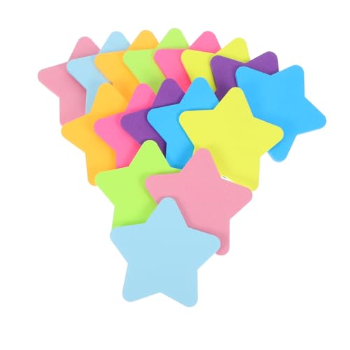 LALAFINA 16 Stück Teiliges Set Bunte Stern Haftnotizen Selbstklebende Notizzettel für Büro Zuhause und Klassenzimmer Kreative Planer für Effektives Notieren LALAFINA 16 Stück Teiliges Set Bunte Stern Haftnotizen Selbstklebende Notizzettel für Büro Zuhause und Klassenzimmer Kreative Planer für Effektives Notieren von LALAFINA