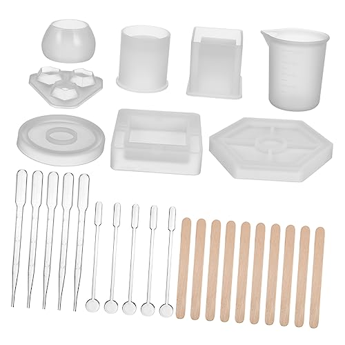 LALAFINA 1Satz Silikonformen für DIY Kunstprojekte Teiliges Epoxidharz Gießformen Geeignet für Harz Wachs und Mehr für Kreative Bastelideen LALAFINA 1Satz Silikonformen für DIY Kunstprojekte Teiliges Epoxidharz Gießformen Geeignet für Harz Wachs und Mehr für Kreative Bastelideen von LALAFINA