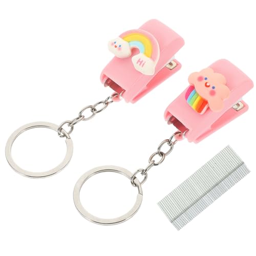 LALAFINA 1satz Mini Stapler Aus Praktischer Hand Hefter Für Zuhause Büro Schule Inklusive Heftklammern Rainbow Cloud Rainbow Heftklammern Für Schnelles Und Einfaches Heften von LALAFINA