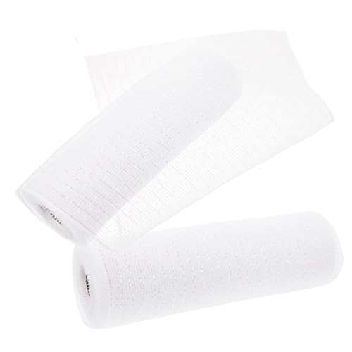 LALAFINA 2 Rollen Dekoratives Netzband Yards Vielseitiges Mesh Ribbon für Blumenverpackungen Diy Projekte und Festliche Dekorationen Weiß Bunt LALAFINA 2 Rollen Dekoratives Netzband Yards Vielseitiges Mesh Ribbon für Blumenverpackungen Diy Projekte und Festliche Dekorationen Weiß Bunt von LALAFINA