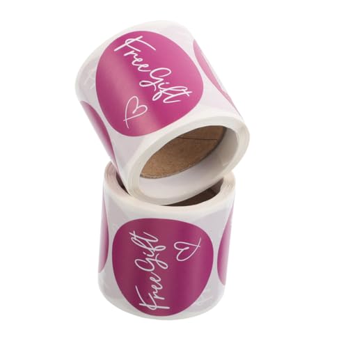 LALAFINA 2 Rollen Geschenkleber Selbstklebende Runde Aufkleber für Partydekorationen Umschlagversiegelungen und Verpackungen LALAFINA 2 Rollen Geschenkleber Selbstklebende Runde Aufkleber für Partydekorationen Umschlagversiegelungen und Verpackungen von LALAFINA