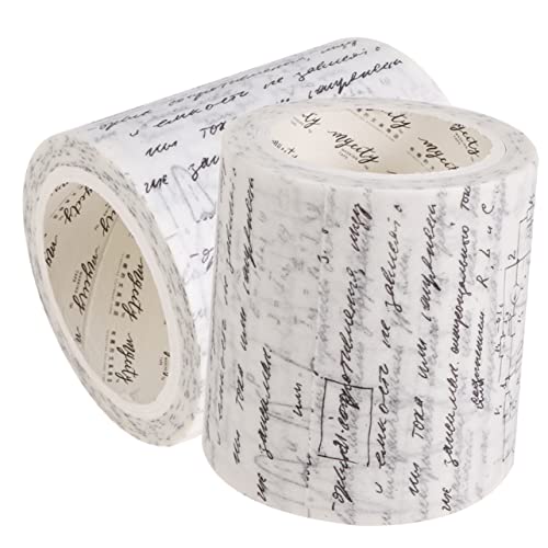 LALAFINA 2 Rollen Washi Tape Vintage Dekoratives Klebeband im Goth Stil für Scrapbooking Tagebuchgestaltung und Diy Projekte Vielseitig Einsetzbar für Kalender Karten und Mehr von LALAFINA