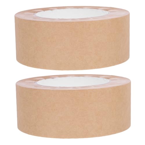 LALAFINA 2 Rollen Wasseraktiviertes Klebeband für Bilderrahmen Multifunktionales Papierklebeband für Aquarellmalerei und Kunstprojekte Langlebig und Einfach Anzuwenden von LALAFINA