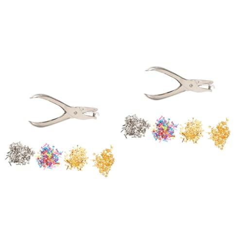 LALAFINA 2 Sätze Brads Mit Lochstanzer Gold Und Silber Für Kreative Diy Bastelprojekte Für Erwachsene Fördert Können Und Intelligenz 400 Stück * 2 LALAFINA 2 Sätze Brads Mit Lochstanzer Gold Und Silber Für Kreative Diy Bastelprojekte Für Erwachsene Fördert Können Und Intelligenz 400 Stück * 2 von LALAFINA