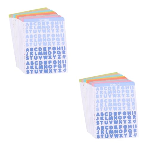 LALAFINA 2 Sätze Bunte Buchstaben Aufkleber Selbstklebende Alphabet Sticker Für Scrapbooking Diy Dekoration Bastelprojekte Für Fenster Wände 16 Blätter * 2 LALAFINA 2 Sätze Bunte Buchstaben Aufkleber Selbstklebende Alphabet Sticker Für Scrapbooking Diy Dekoration Bastelprojekte Für Fenster Wände 16 Blätter * 2 von LALAFINA