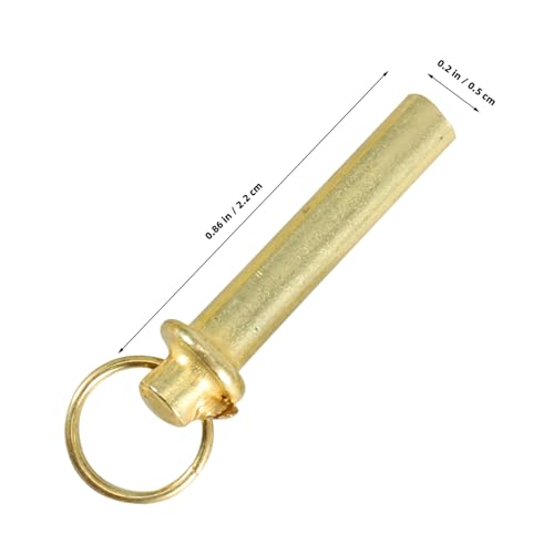 LALAFINA 2 Sätze Faltventilatoren Ersatzteile Handventilator Metallnieten mit Ring Goldfarben Robust für DIY Fächerreparatur und Faltbare Holzfächer Zubehör von LALAFINA