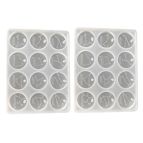 LALAFINA 2 Sätze Gießformen Für Diy Schmuckherstellung Transparentes Epoxidharz Mould Für Anhänger Und Dekorationen 2 Stücke * 2 von LALAFINA